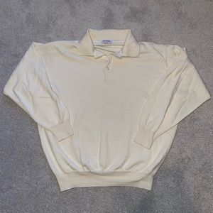 Gran Sasso Cream Cashmere Sweater Men’s S